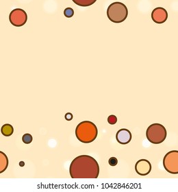 Seamless texture with colored circle pattern for background.
