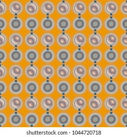 Seamless texture with colored circle pattern for background.