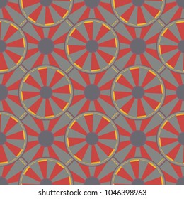 Seamless texture with colored circle pattern for background.