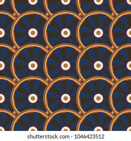 Seamless texture with colored circle pattern for background.