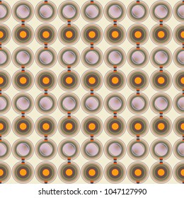 Seamless texture with colored circle pattern for background.