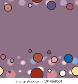 Seamless texture with colored circle pattern for background.