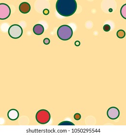 Seamless texture with colored circle pattern for background.
