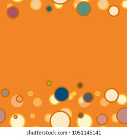 Seamless texture with colored circle pattern for background.
