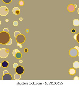 Seamless texture with colored circle pattern for background.