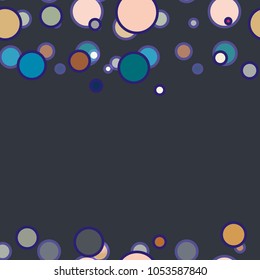 Seamless texture with colored circle pattern for background.