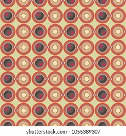 Seamless texture with colored circle pattern for background.
