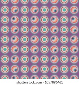 Seamless texture with colored circle pattern for background.