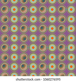 Seamless texture with colored circle pattern for background.