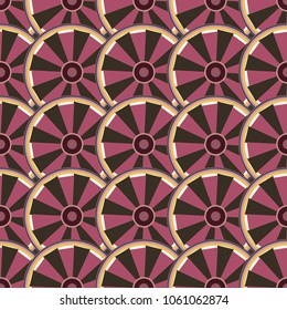 Seamless texture with colored circle pattern for background.