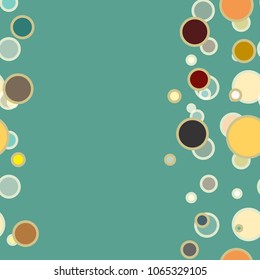 Seamless texture with colored circle pattern for background.