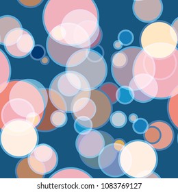 Seamless texture with colored circle pattern for background.