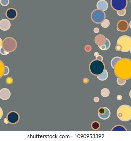 Seamless texture with colored circle pattern for background.