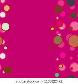 Seamless texture with colored circle pattern for background.