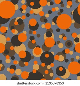 Seamless texture with colored circle pattern for background.