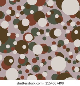 Seamless texture with colored circle pattern for background.