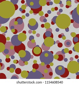 Seamless texture with colored circle pattern for background.