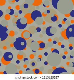 Seamless texture with colored circle pattern for background.