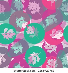 Seamless texture with colored circle pattern for background. Seamless pattern in violet and purple colors for fabric, background, surface design, packaging,