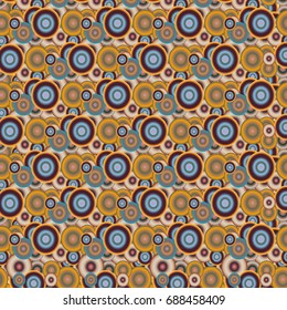 Seamless texture with colored circle pattern for background.