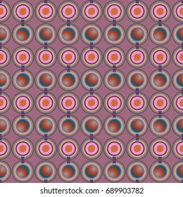 Seamless texture with colored circle pattern for background.