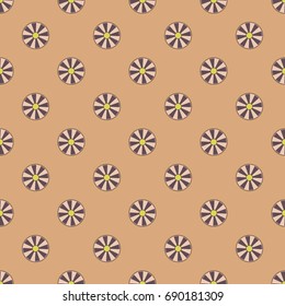 Seamless texture with colored circle pattern for background.