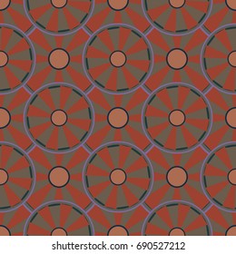 Seamless texture with colored circle pattern for background.