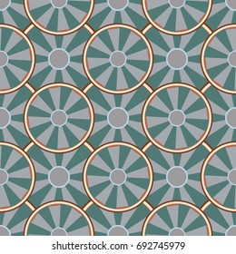 Seamless texture with colored circle pattern for background.