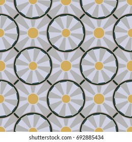 Seamless texture with colored circle pattern for background.