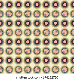Seamless texture with colored circle pattern for background.
