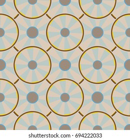 Seamless texture with colored circle pattern for background.