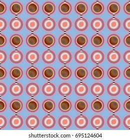 Seamless texture with colored circle pattern for background.