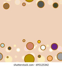 Seamless texture with colored circle pattern for background.