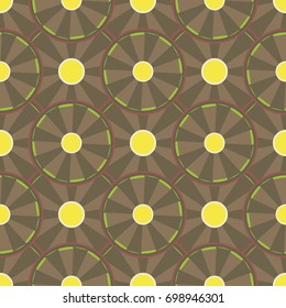 Seamless texture with colored circle pattern for background.