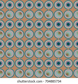 Seamless texture with colored circle pattern for background.