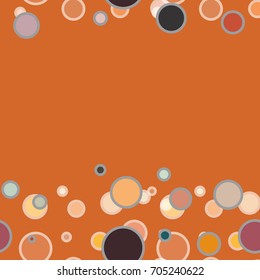 Seamless texture with colored circle pattern for background.