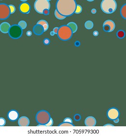 Seamless texture with colored circle pattern for background.