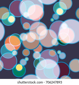 Seamless texture with colored circle pattern for background.