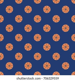 Seamless texture with colored circle pattern for background.