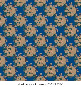 Seamless texture with colored circle pattern for background.