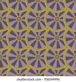 Seamless texture with colored circle pattern for background.
