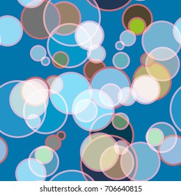 Seamless texture with colored circle pattern for background.
