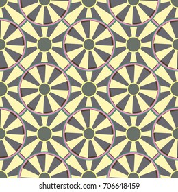 Seamless texture with colored circle pattern for background.