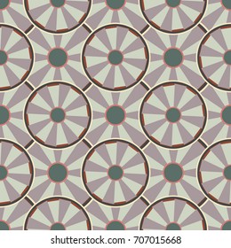 Seamless texture with colored circle pattern for background.