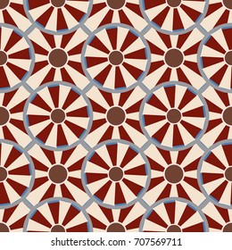 Seamless texture with colored circle pattern for background.