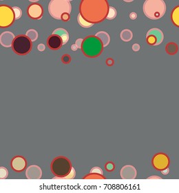 Seamless texture with colored circle pattern for background.