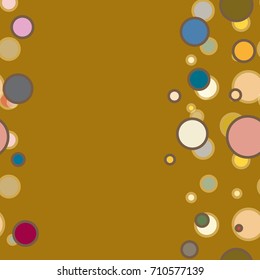 Seamless texture with colored circle pattern for background.