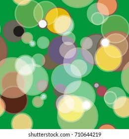 Seamless texture with colored circle pattern for background.