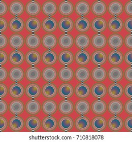 Seamless texture with colored circle pattern for background.