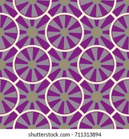 Seamless texture with colored circle pattern for background.